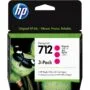 HP 712 3-Pack 29-ml DesignJet Ink Cartridge - 712 - Magenta