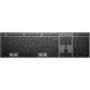 HP 725 - Rechargeable Wireless Full-Size Keyboard - Grey, RF 2.4GHz + Bluetooth, Built-in Battery