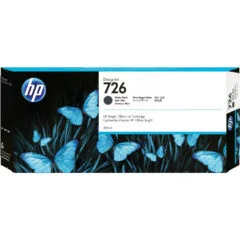HP 726 - CH575A - Matte Black Ink Cartridge, 300ml, Original, DesignJet
