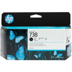HP 738 130-ml Black Ink Cartridge - Original for HP DesignJet T850/T950