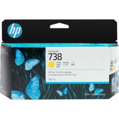 HP 738 130-ml Yellow Ink Cartridge - Original HP 738 - For DesignJet T850/T950