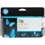 HP 738 130-ml Yellow Ink Cartridge - Original HP 738 - For DesignJet T850/T950
