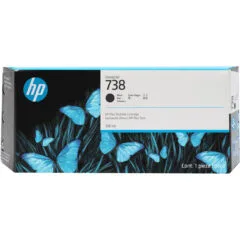 HP 738 300-ml Black Ink Cartridge - Original for DesignJet T850/T950