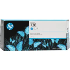 HP 738 300-ml Cyan DesignJet Ink Cartridge - 738 - Cyan, for DesignJet T850/T950