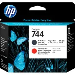 HP 744 Printhead Matte Black & Red - 744 -