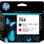 HP 744 Printhead Matte Black & Red - 744 -