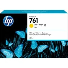 HP 761 Original Yellow Ink - 761 - Yellow, Original, 400ml, 1-Pack