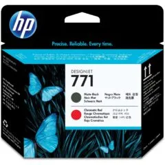 HP 771 printhead - CE017A - Matte Black, Chromatic Red, Standard Capacity 1-pack
