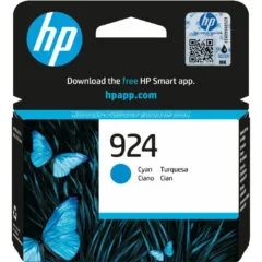 HP 924 Original Cyan Ink Cartridge - HP 924 - Cyan, Original, Standard Yield