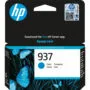 HP 937 Original Ink Cartridge - 937 - Cyan, 800-page Standard Yield, Single Pack
