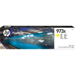 HP 973X (F6T83AE) Original High-Yield Yellow PageWide Ink Cartridge - 86 ml, ~7000 pages