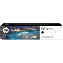 HP 981X Black Original PageWide Cartridge - L0R12A - High Yield (XL), Inkjet, Pigment Ink