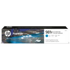 HP 981Y PageWide Ink Cartridge - L0R13A - Original Extra High Yield Cyan, 185 ml, 16,000 pages