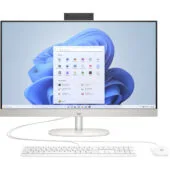 HP All-in-One 27-cr0005ng - 27" FHD IPS, AMD Ryzen 3 7320U 2.4/4.1GHz, 8GB LPDDR5, 512GB SSD, White