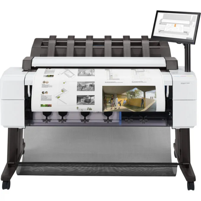 HP DesignJet T2600dr - 36-inch PostScript Color MFP - 128GB Memory, 500GB HDD, Thermal Inkjet, White — image 1