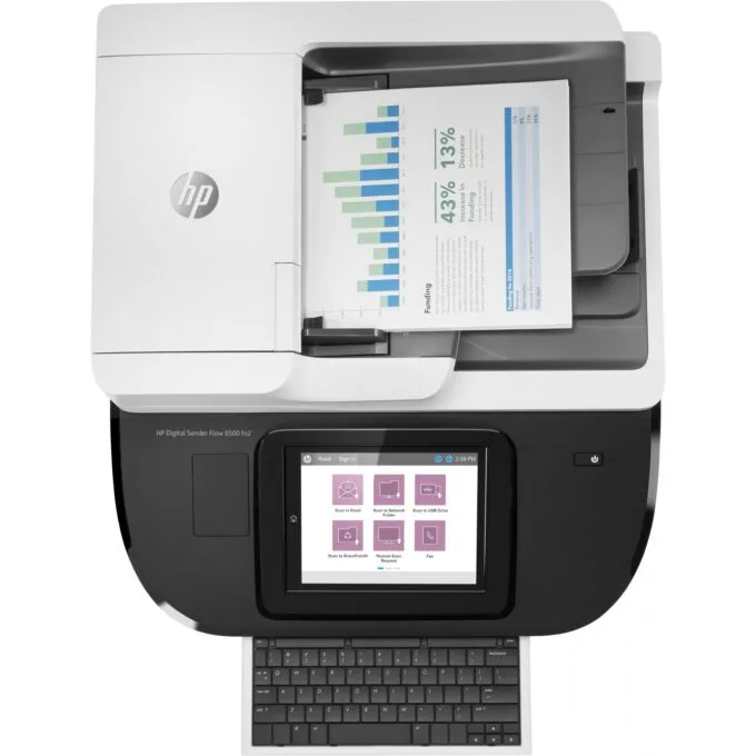 HP Digital Sender Flow 8500fn2 Document Scanner - 8500fn2 - Sheet-fed, Ethernet connectivity — image 9
