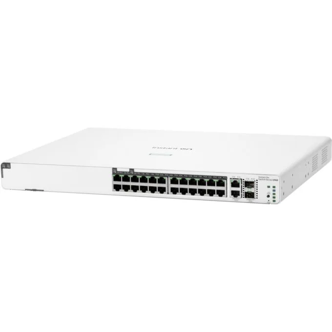 HP Enterprise Aruba Instant On - 1960 - 24G 2SFP+ 2XGT PoE+ (370W) M RM Switch — image 3