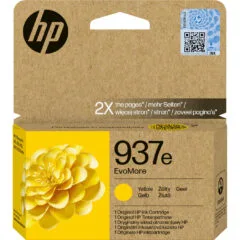 HP EvoMore Ink Cartridge - 937e - Original Yellow, XL High Yield (1650 pages) Single Pack