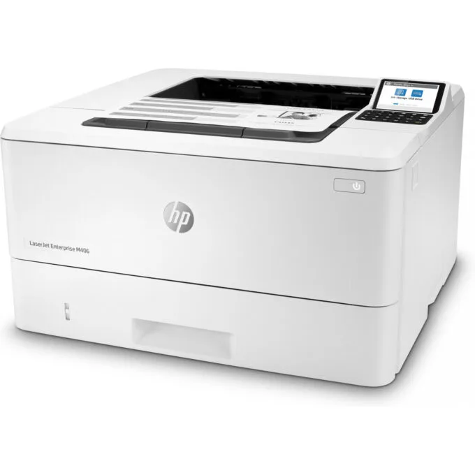 HP LaserJet Enterprise M406dn - Mono Laser Printer - White, Duplex, A4, 38 ppm, Ethernet — image 2