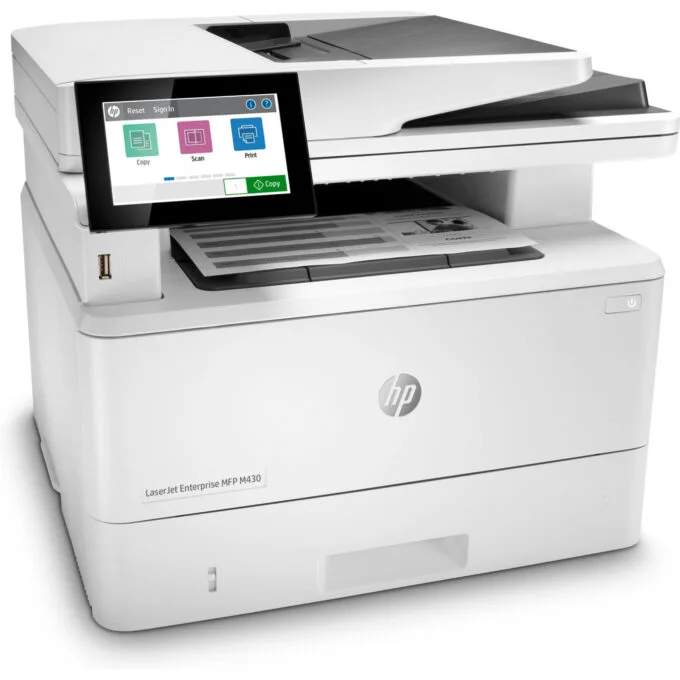 HP LaserJet Enterprise M430f - 4-in-1 Mono Laser MFP, A4, LAN, ADF, White — image 3