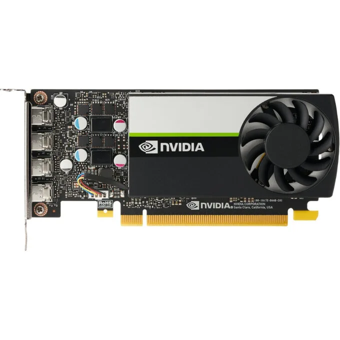 HP NVIDIA Quadro T1000 - 4GB GDDR6, PCIe 3.0 x16, 4x mini DisplayPort, Low-Profile — image 1