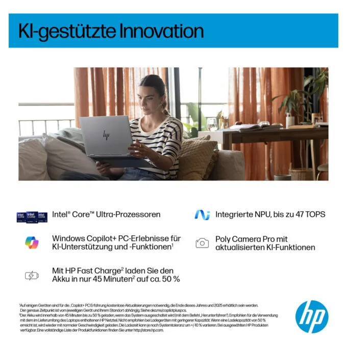 HP OmniBook X Flip 16" 3K Touchscreen Core Ultra 7 258V 32GB 1TB SSD Windows 11 Home — image 3
