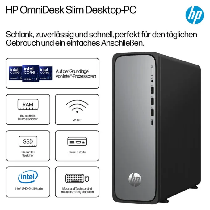 HP OmniDesk Slim S03-0455ng i5-14400 16GB 512GB SSD Windows 11 schwarz — image 4