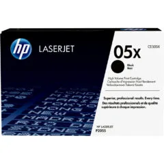 HP Original LaserJet Toner Cartridge - CE505X - High Yield Black, 6,500 pages, 1-Pack