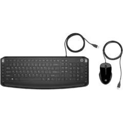 HP Pavilion Keyboard and Mouse - 200 GR (P) - 100% Full-Size Keyboard, Wired USB, Windows legends