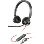 HP Poly Blackwire 3320 Stereo USB-C Headset + USB-C Adapter - 213934-01 - Black