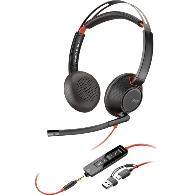 HP Poly Blackwire 5220 Stereo USB-C Headset 207586-201 On-Ear — image 1