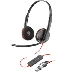 HP Poly Blackwire C3210 USB-C Monaural Headset +USB-C/A Adapter - 209748-22