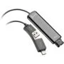 HP Poly DA75 Wideband QD to USB Adapter - DA75 - Black, USB-A/USB-C