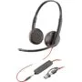 HP Poly Headset Blackwire C3225 Stereo USB-C & 3.5 mm - C3225 - Black