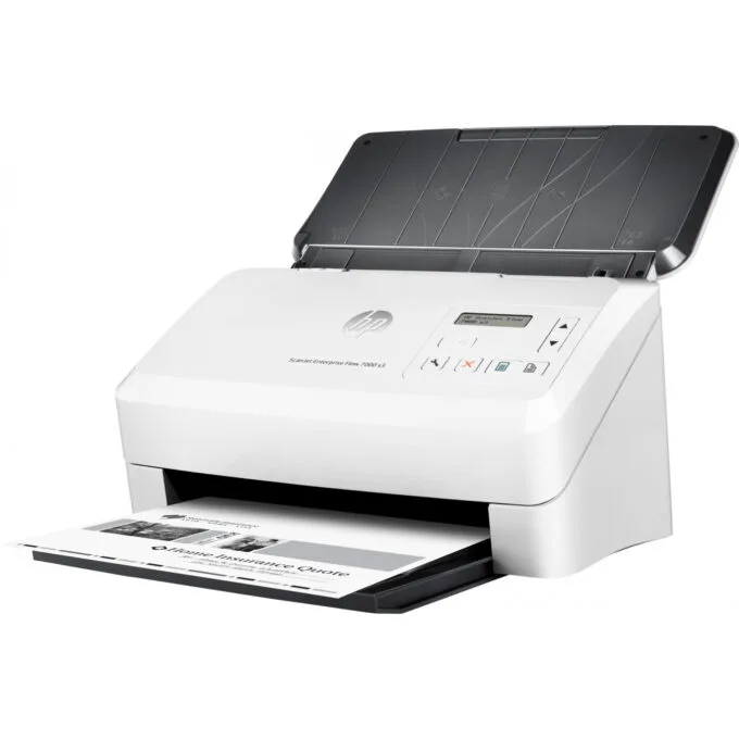HP ScanJet Enterprise Flow 7000 s3 - Sheet-fed Duplex ADF Scanner, White, 75 ppm, 600x600 DPI, A4 — image 2
