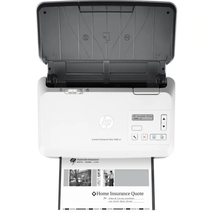 HP ScanJet Enterprise Flow 7000 s3 - Sheet-fed Duplex ADF Scanner, White, 75 ppm, 600x600 DPI, A4 — image 6