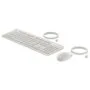 HP Tastatur+Maus 225 Set Kabelgebunden Weiß