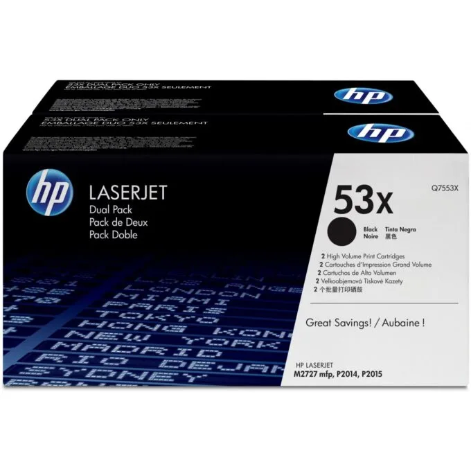 HP Toner 53X Q7553XD - Black - 7000 pages per cartridge — image 1