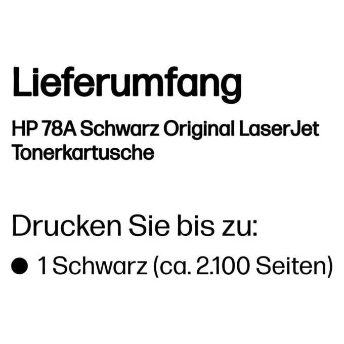 HP Toner 78A CE278A Schwarz — image 3