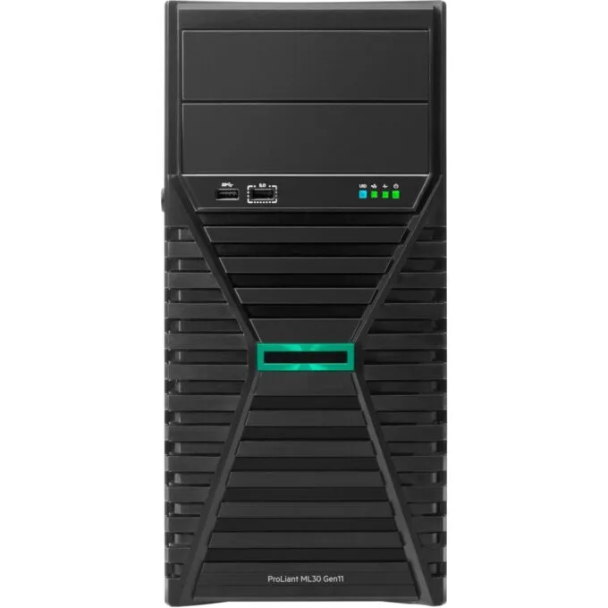HPE ProLiant Tower Server - ML30 Gen11 - Xeon E-2414 4-Core 2.6GHz 1x32GB-U 4xLFF Non Hot Plug 2x1TB HDD VROC 350W — image 1