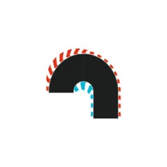 HYBRID hairpin curve 180° L R - racetrack