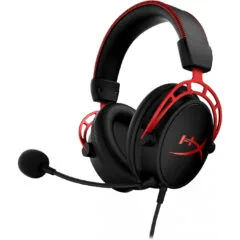 HyperX Cloud Alpha Gaming Headset - Wired Over-Ear Closed - Black/Red