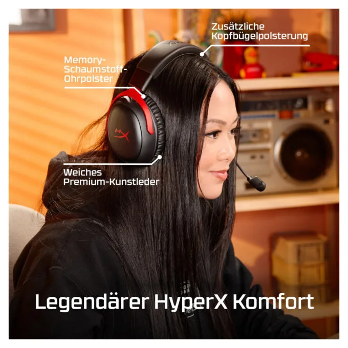 HyperX Cloud III S Wireless Gaming Headset Black/Red — image 13