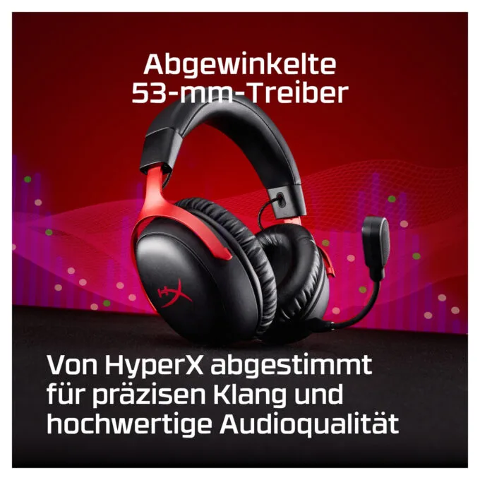 HyperX Cloud III S Wireless Gaming Headset Black/Red — image 14