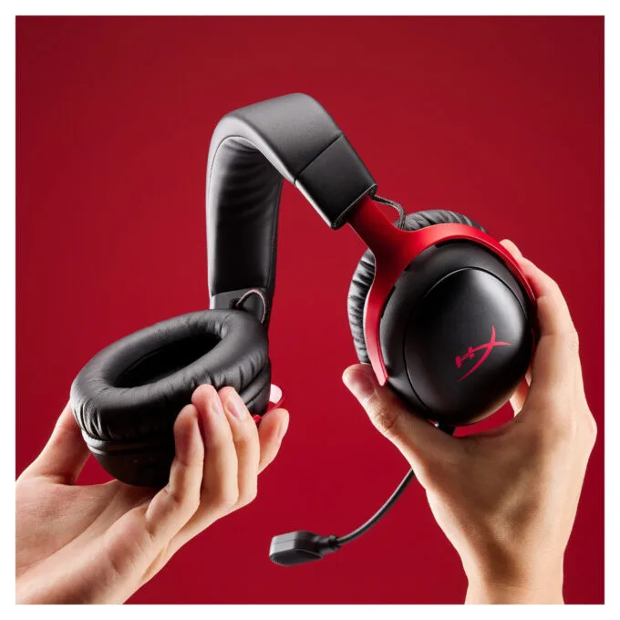 HyperX Cloud III S Wireless Gaming Headset Black/Red — image 4