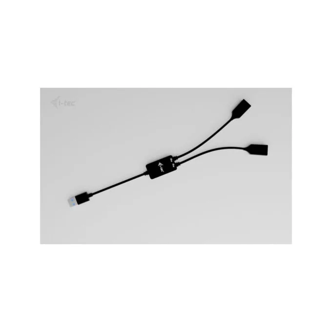 i-tec USB-A Cable Hub 2-Port - 2x USB-A 3.2 Gen 1 (5 Gbit/s), 10 cm Cable, Black — image 3