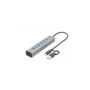 i-tec USB-C 7-Port Charging Hub - USB 3.2 Gen 1 5Gbps - Grey, 0.3m Cable