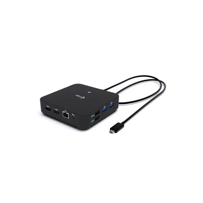 I-TEC USB-C - DS - 2 x HDMI 1x DP 1x GLAN 1x USB-C 3.2 3x USB-A 3.2 2x USB 2.0 1x 3.5mm Audio — image 2
