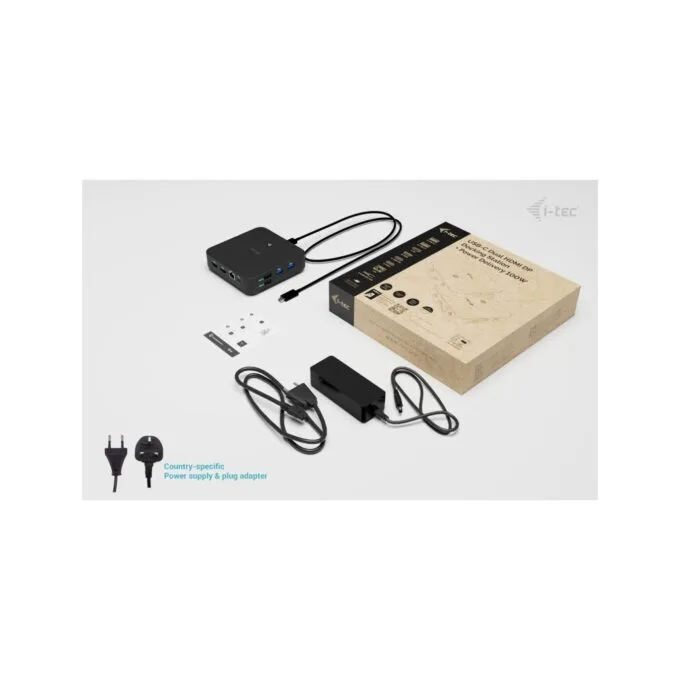 I-TEC USB-C - DS - 2 x HDMI 1x DP 1x GLAN 1x USB-C 3.2 3x USB-A 3.2 2x USB 2.0 1x 3.5mm Audio — image 5
