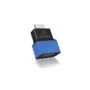 IB-AC516 HDMI TO VGA VIDEO ADAPTER HD-15 TO HDMI F M BLACK BLUE ICYBOX